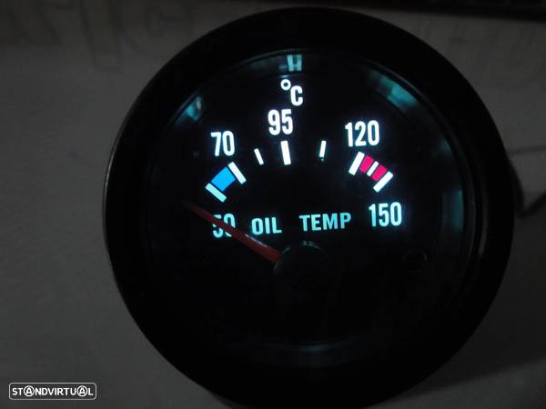 Manómetro fundo preto estilo VDO / Od school disponível em Amperímetro, pressão do turbo, pressão do oleo, temperatura do oleo, temperatura da água, voltagem, vacuo - 44