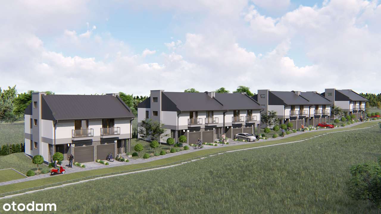 Nowoczesny segment z ogródkiem i garażem | Modrzewiowa Park | Masłów-12