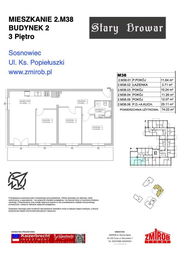 Stary Browar | mieszkanie 4-pok. | 2M38 - Pełny obrazek: 4/9