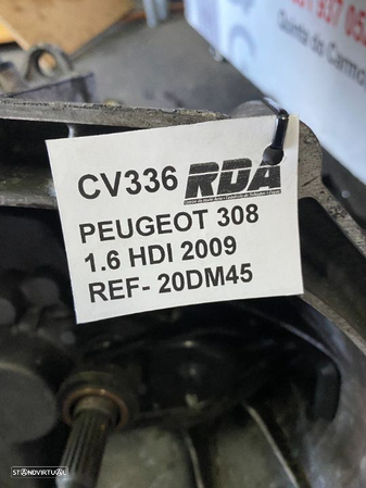 CV336 Caixa De Velocidades Peugeot 308 1.6 Hdi Ref- 20DM45 - 5