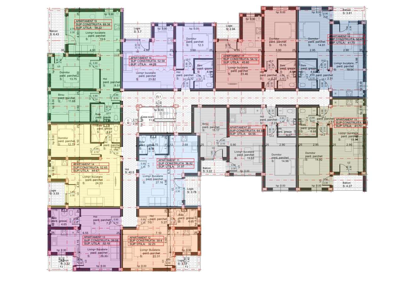 BLOC NOU, zona M. Eminescu– Apartamente cu 1 cam, et. P, 1 si 2 - Imagine principală: 5/6