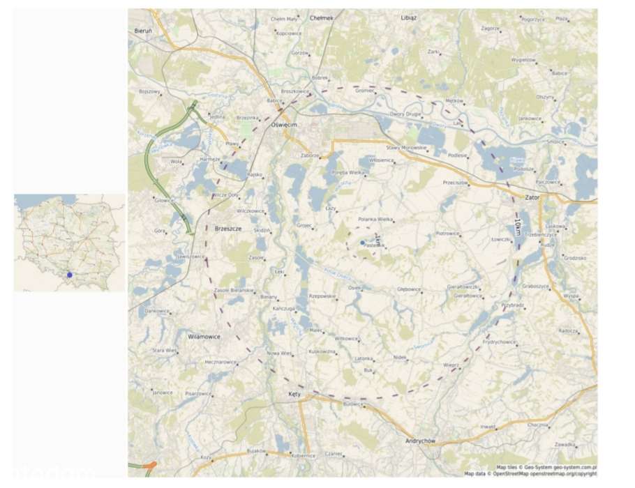 906m2, działka budowlana na sprzedaż Polanka Wielka - Pełny obrazek: 5/6
