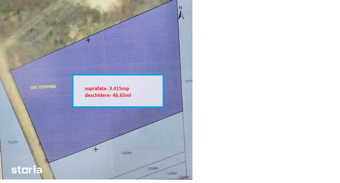 Otopeni-Ferme, teren intravilan 3.415mp, 46.65ml deschidere-3