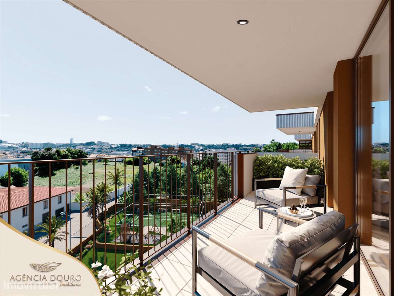 Apartamento T2 com varanda, condomínio fechado no coração de Rio Tinto-5