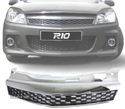 GRELHA FRONTAL SEM SÍMBOLO PARA OPEL ASTRA H GTC 04-07 PRETA - 1