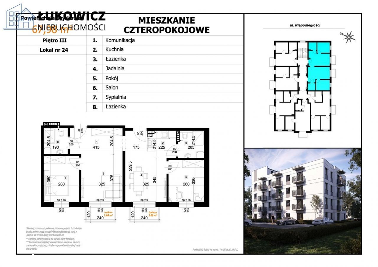 4 pokojowe mieszkanie Cz-Dz Nowa inwestycja!