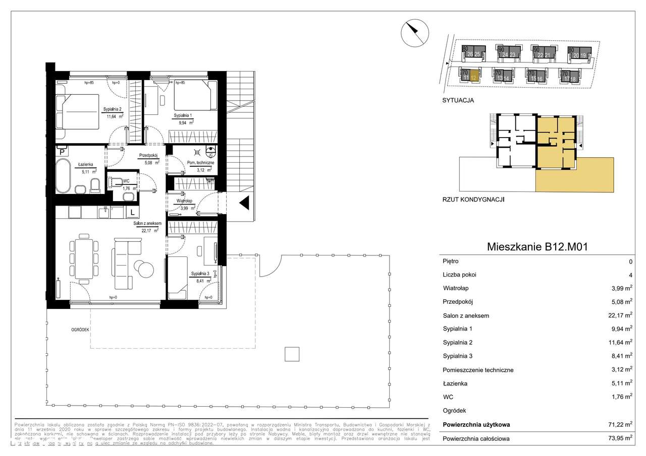 4-pokojowe mieszkanie 71m2 Bez Prowizji - Pełny obrazek: 2/7