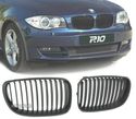 GRELHAS FRONTAIS PARA BMW E81 E82 E87 E88 07-12 PRETO MATT - 1