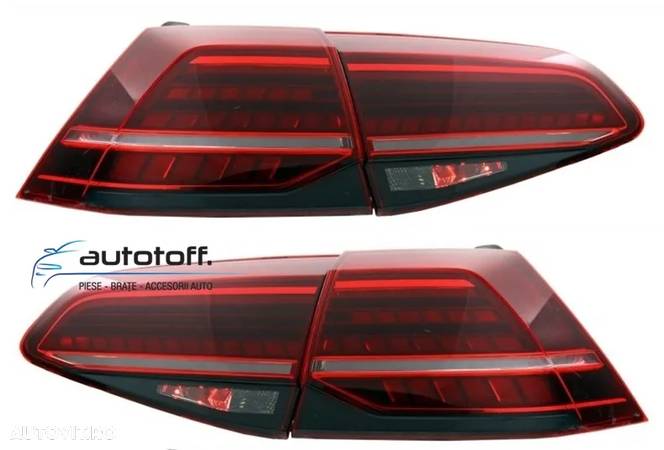 Difuzor bara spate si Stopuri LED VW Golf 7 Facelift (2017+) GTI Design - 9