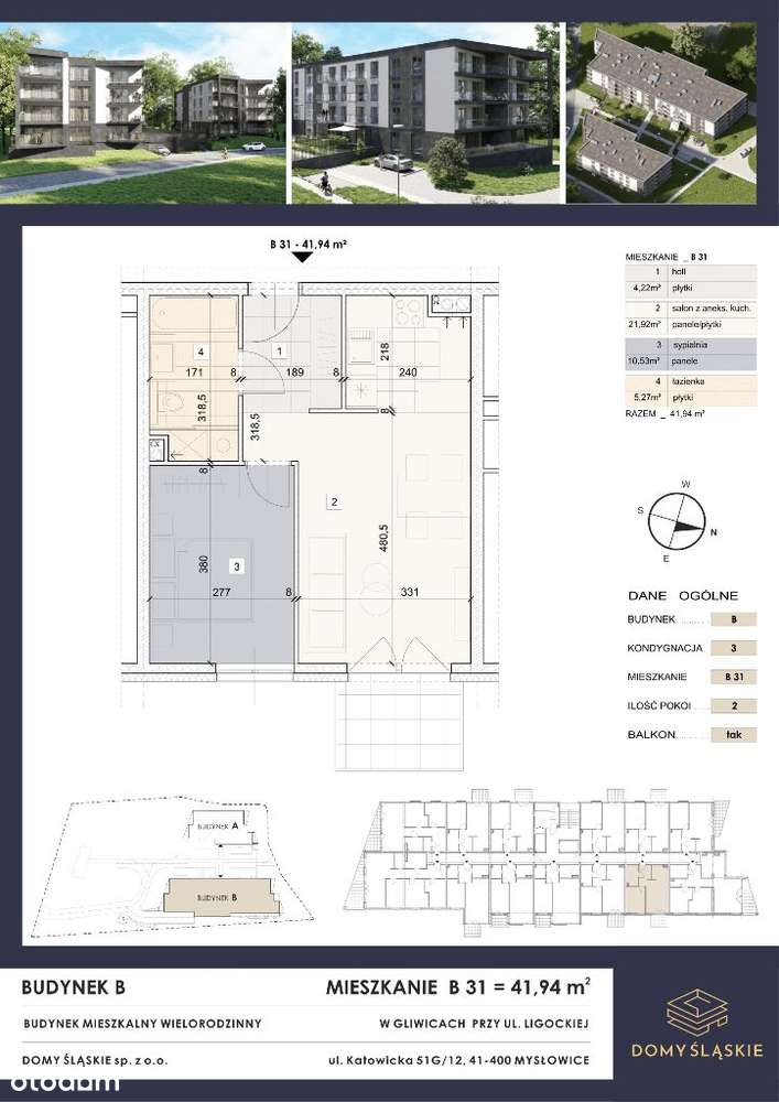 B31 - 2 pokoje + balkon - Pełny obrazek: 3/8