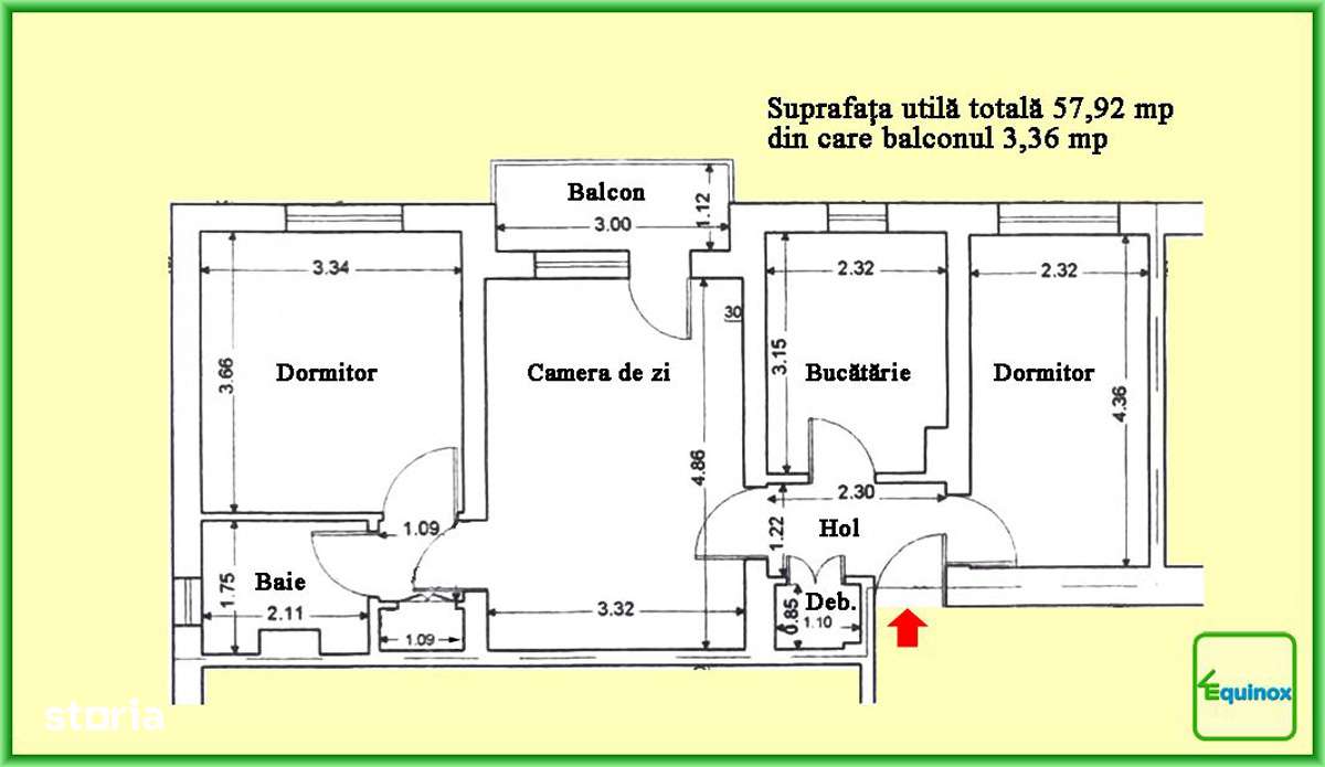 Apartament cu 3 camere de vânzare, Nord-Cameliei, ECX31188-11