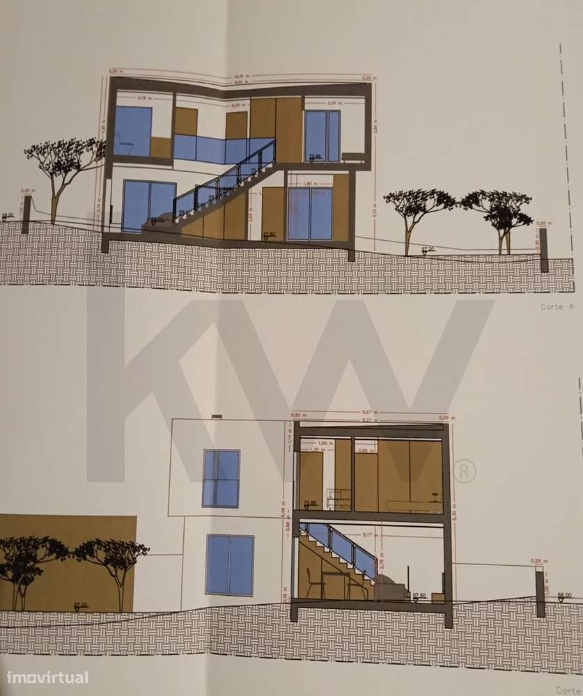 Lote de terreno com projecto de construção em curso | Moradia T3 isola-7