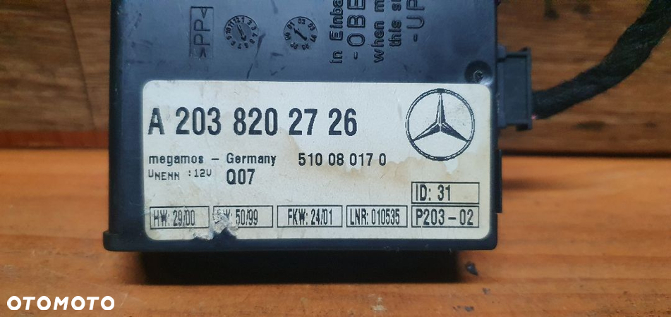Moduł alarmu Mercedes W220 A2038202726 - 3