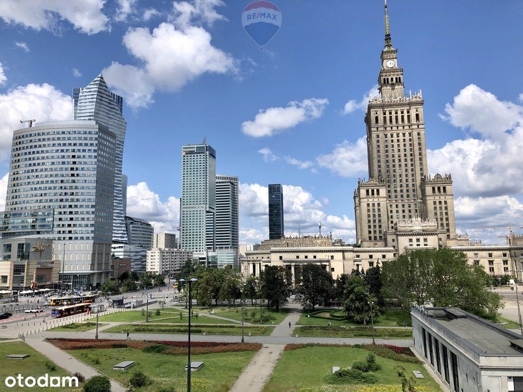 Lokal po remoncie z widokiem na centrum Warszawy