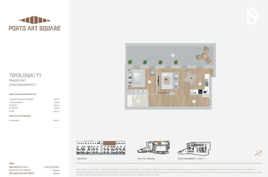 Apartamento T1 - Porto Art Square-25