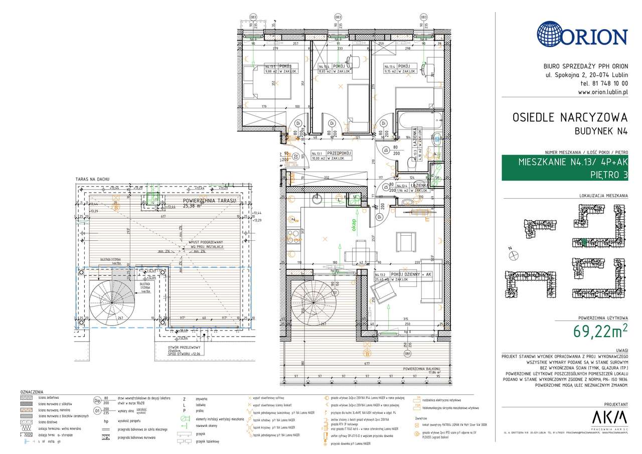 4-pokojowe mieszkanie 69m2 Bezpośrednio - Pełny obrazek: 2/7