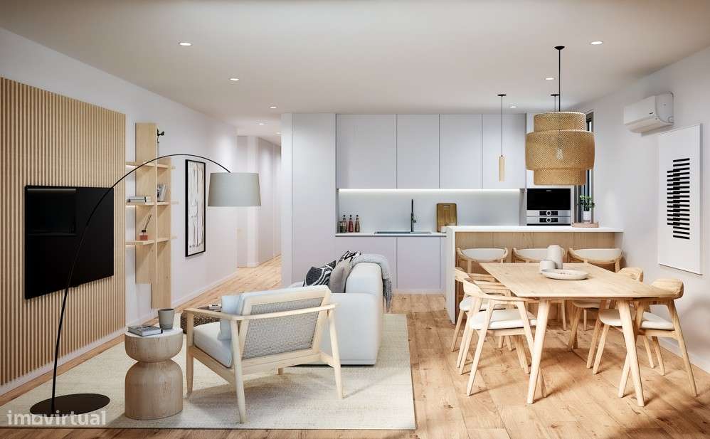 T1 Novo com Varanda (6m2) e 2 lugares de garagem em Canidelo - Grande imagem: 2/18