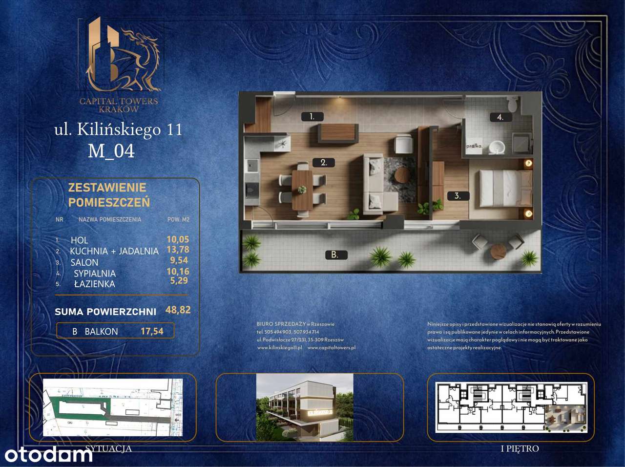 Inwestycja nad Wisłą Mieszkania Kilińskiego 11 blisko centrum Krakowa (lokal 4)