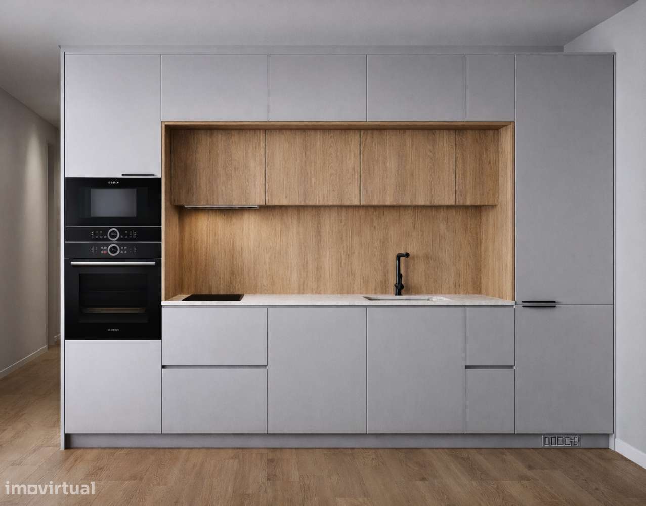 T1 com Logradouro e 2 Lugares de Estacionamento – Valbom - Grande imagem: 4/9