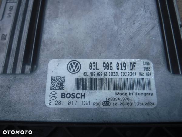 Seat Exeo Audi A4 B7 Vw Skoda Audi 2.0 Sterownik silnika 03L906019DF 0281017138 - 2