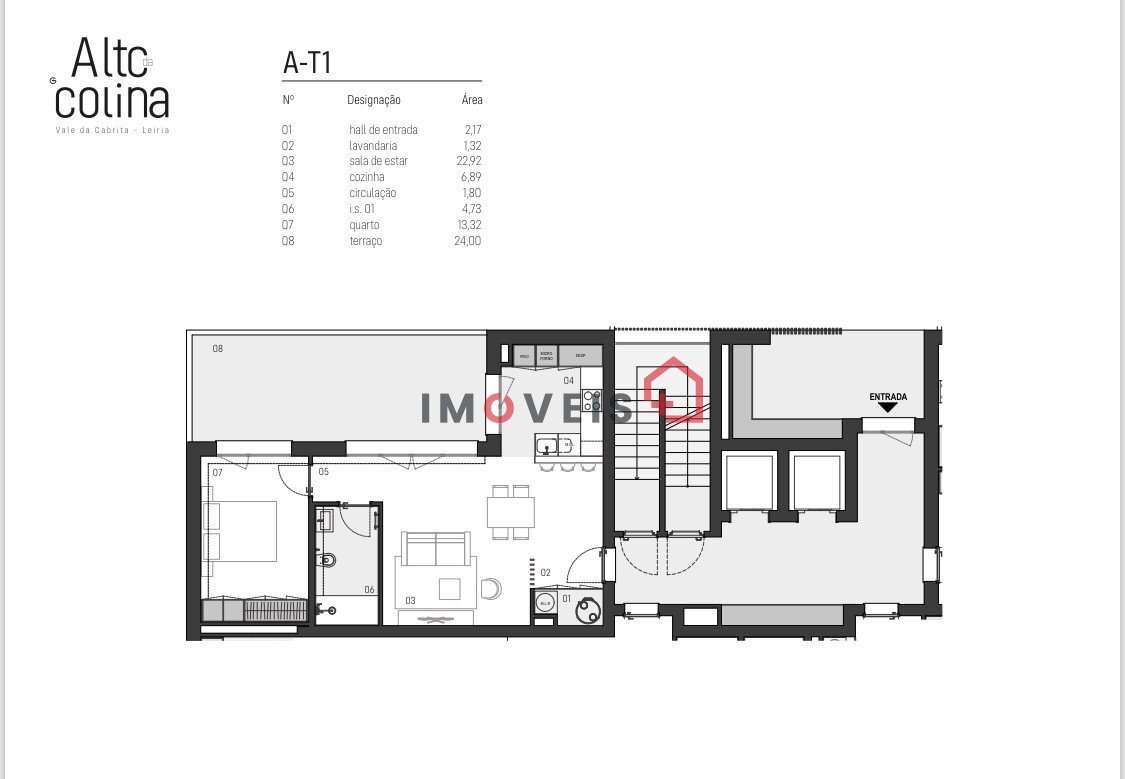 Apartamento T1 - Alto da Colina  -  Leiria - Grande imagem: 3/13