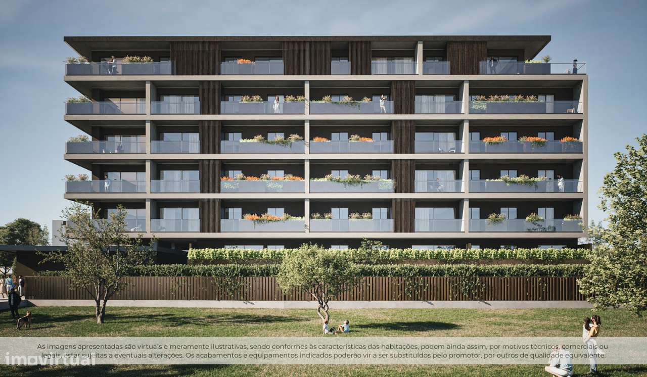 T2 Novo C/ Varanda e Lugar de Garagem na Trofa - Grande imagem: 4/29