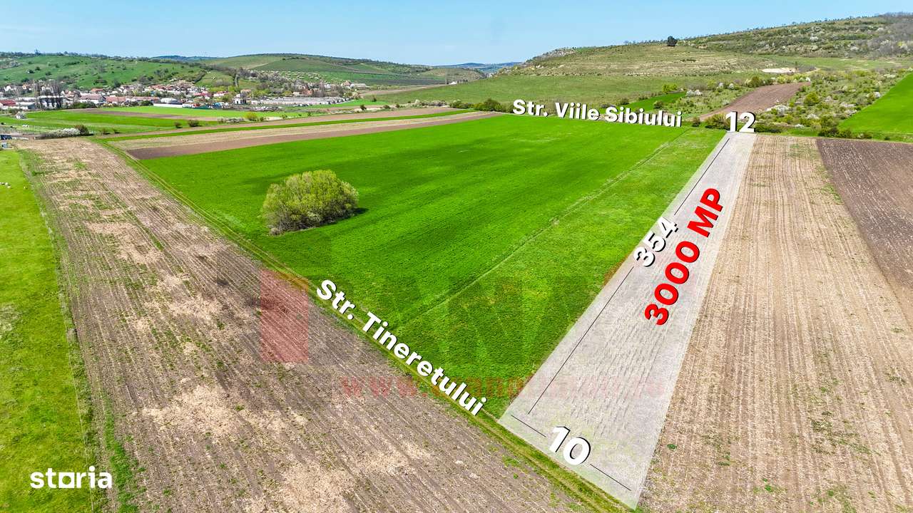 Teren 3.000 mp cu panorama superba asupra Sibiului |SkyVideo-0