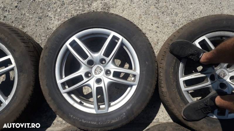 Set complet de jante Porsche Cayenne pe 19'' cu anvelope de vara. - 3