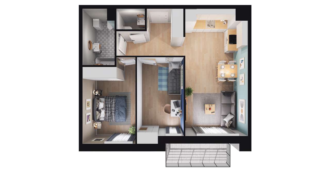 Legnicka Ursus | mieszkanie 3-pok. | C_M58 - Pełny obrazek: 4/10