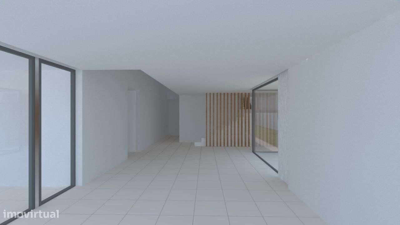 Moradia de linhas modernas em construção-6