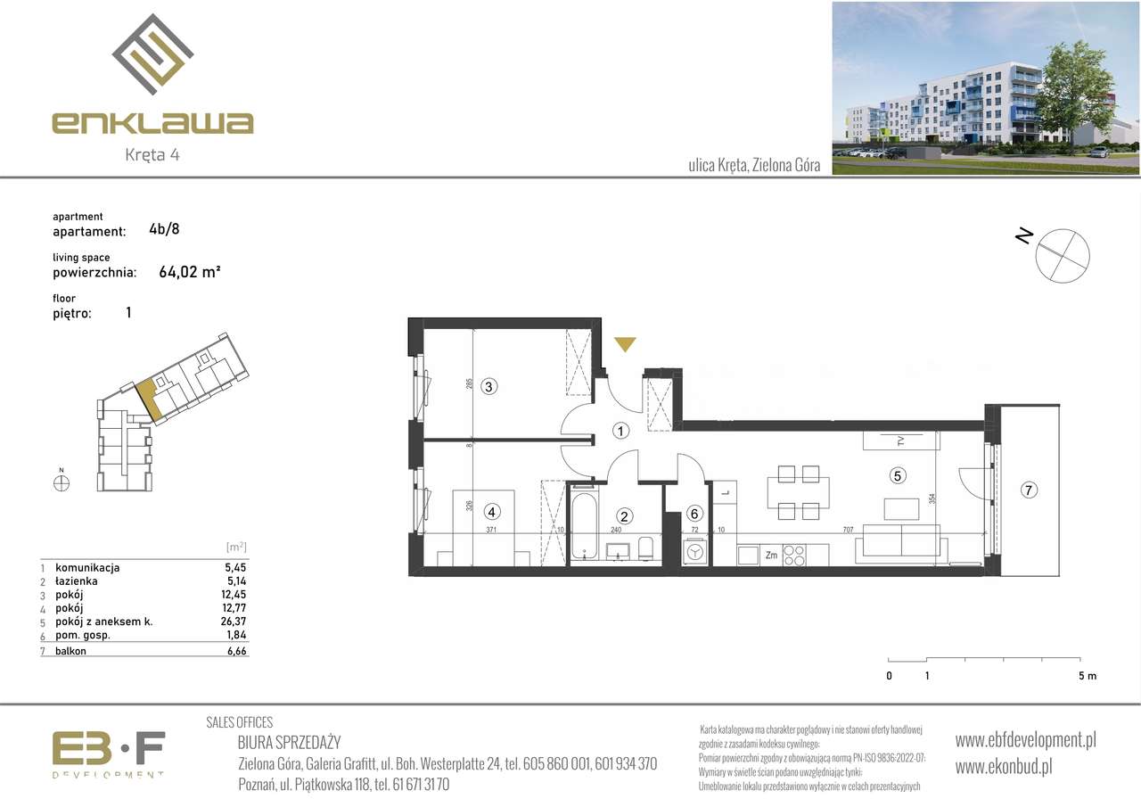 Enklawa | mieszkanie 3-pok. | B_8 - Pełny obrazek: 2/6