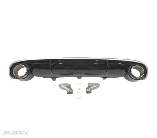 DIFUSOR TRASEIRO  PARA AUDI A7 LOOK RS7 11-14 PRETO BRILHANTE - 3