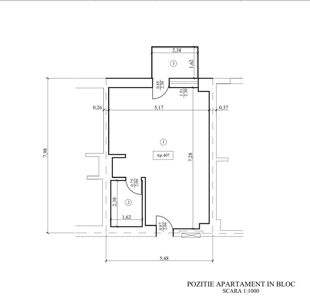 Studio modern  bloc nou-statiunea Sinaia-8