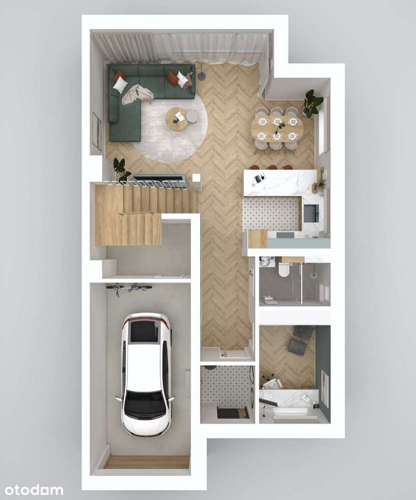 Dom DO Wykończenia 156 m2 na 6ar Działce + Garaż-12