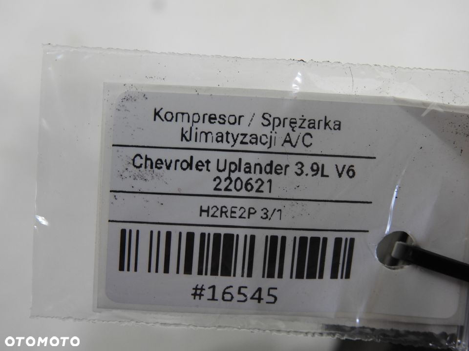 SPRĘŻARKA KLIMATYZACJI CHEVROLET UPLANDER 3.9 V6 - 8