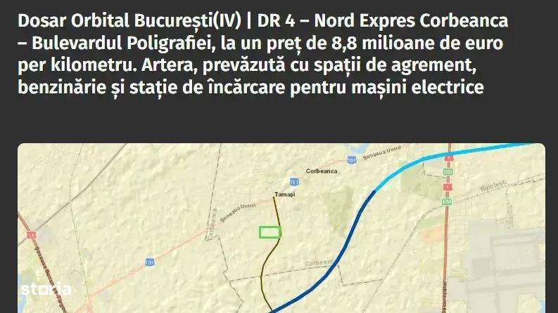 Teren intravilan 16 ha, acces dublu la asfalt, DR4-2