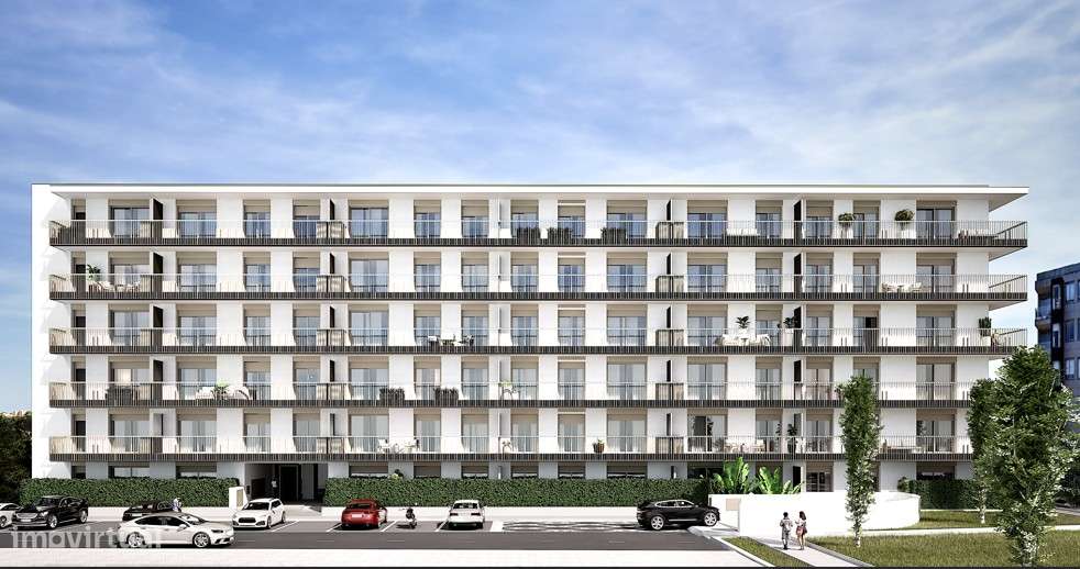 T1 Novo com Varanda (6m2) e 2 lugares de garagem em Canidelo-6