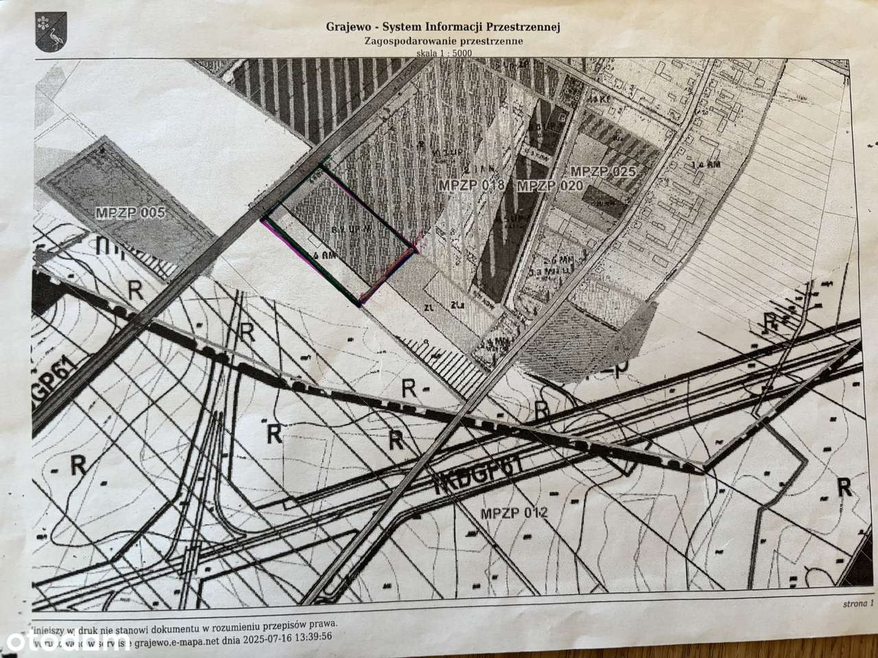Działka pod inwestycję przemysłowo logistyczną - drogi DK65 i S61 - Pełny obrazek: 4/4