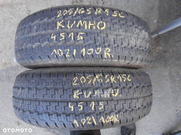 Opony 205/65r15c kumho radial 857 7,8mm - 1