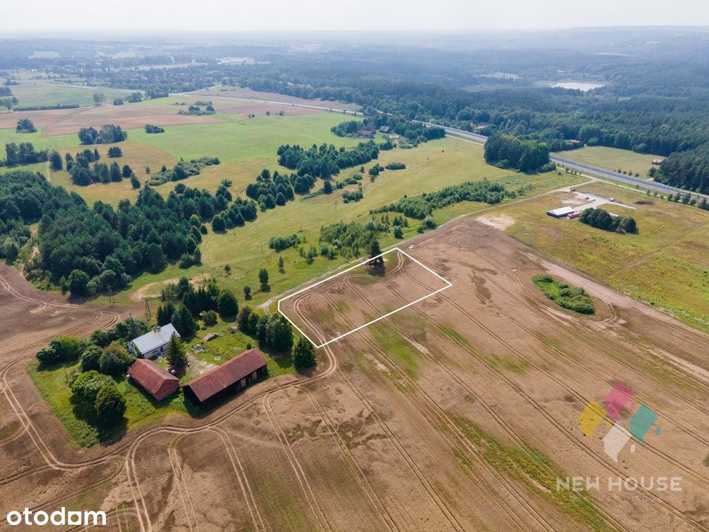 Działka o pow. 5003 m2 w okolicy Olsztyna