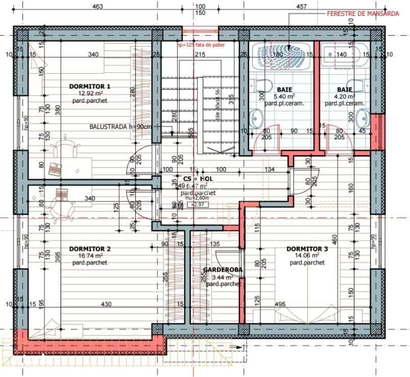 Casa Nou Construita/Finisata 180 Mpc/teren 400 Mp, Str Morii, Sg de Ms-12