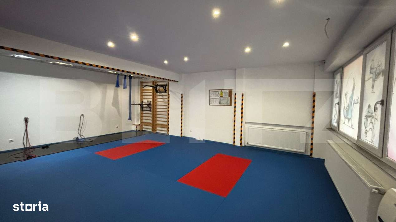 Spatiu comercial open space, demisol, 83 mpu, ideal fitness/studio - Imagine principală: 2/7