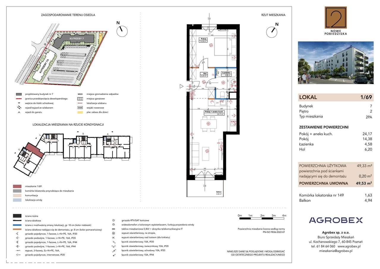 Nowe Pobiedziska 2 | mieszkanie 2-pok. | M1_69 - Pełny obrazek: 2/9