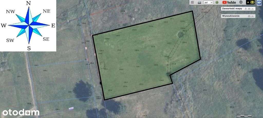 Działka z bezpośrednim zejściem do jeziora Komorze-5