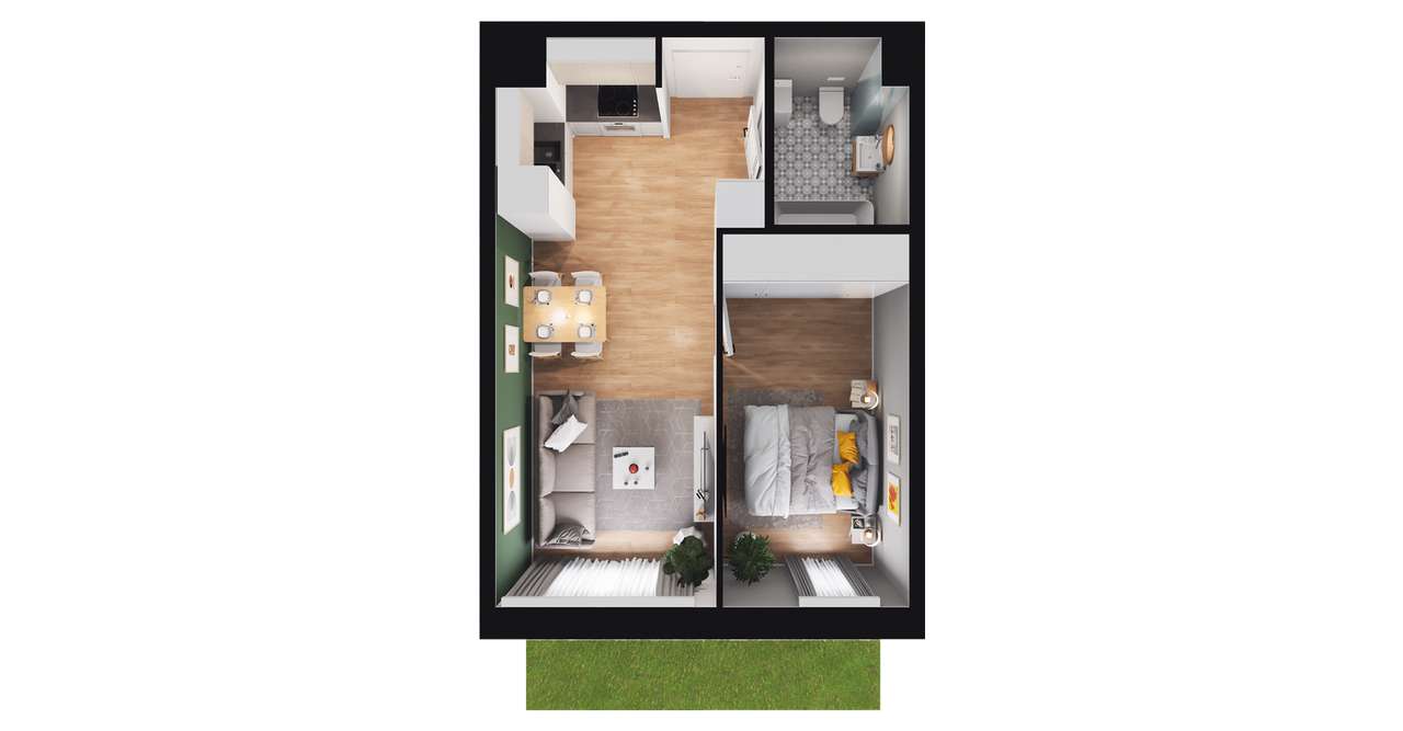 Jaroty Południe | mieszkanie 2-pok. | A-09 - Pełny obrazek: 3/9