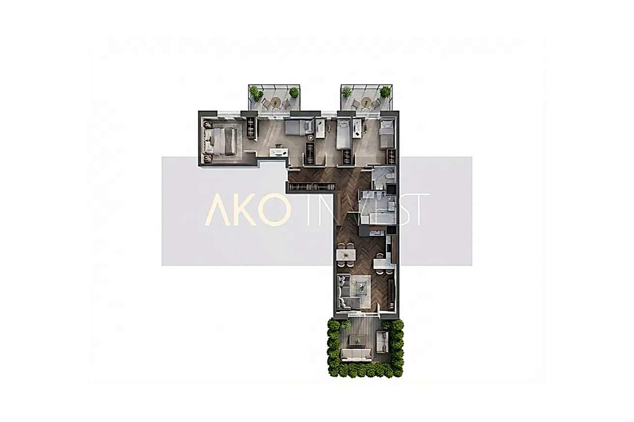 5pok. | 2 balkony + OGRÓDEK z tarasem | MP w Hali |Tramwaj/Sklep 3min - Pełny obrazek: 3/14