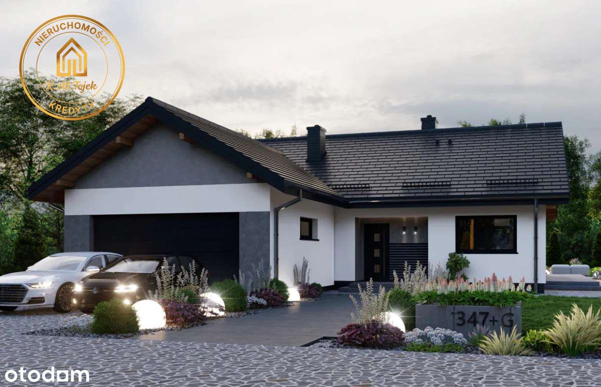 Nowoczesny dom w stanie deweloperskim-1