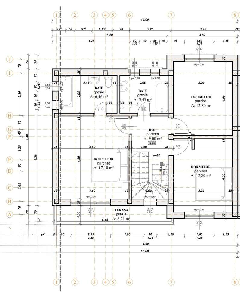 Casa de vanzare 120 mp, 4 camere,3 bai, teren 350 mp, DEZMIR - Imagine principală: 5/15