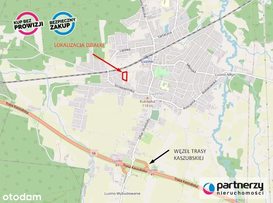 Działka pod domy jednorodzinne Luzino - Pełny obrazek: 3/6