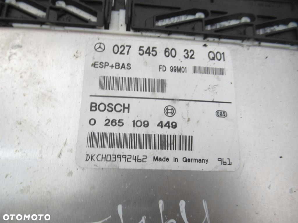 MERCEDES W168 KOMPUTER STEROWNIK ESP 0275456032 - 3